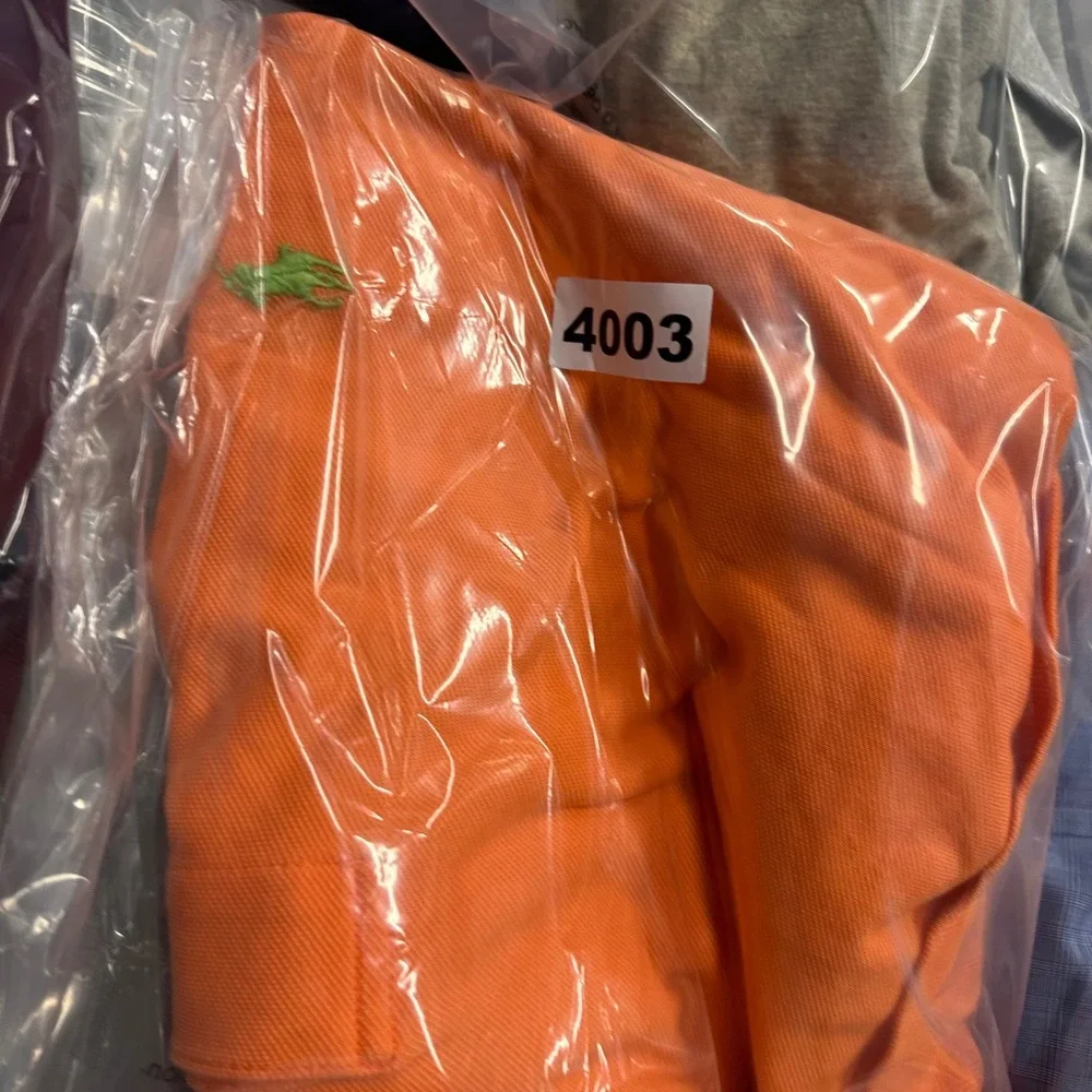 Polo Ralph Lauren‎ Mens Orange Stretch Mesh Short Sleeve Polo Shirt 1XB Big